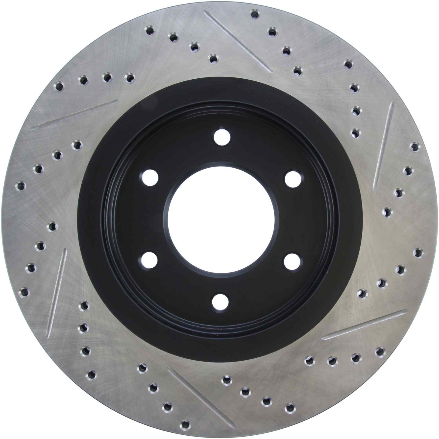 StopTech Sport Drilled/Slotted Brake Rotor; Front Right