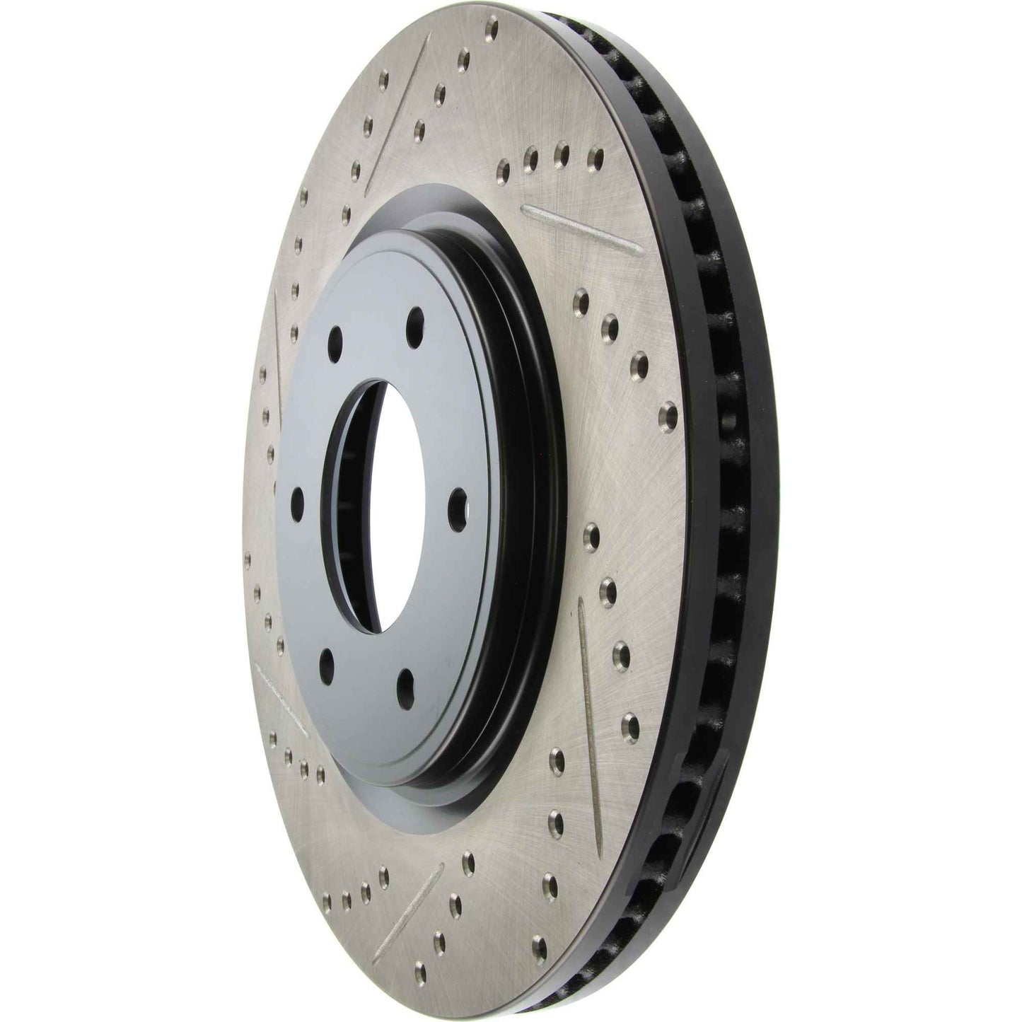 StopTech Sport Drilled/Slotted Brake Rotor; Front Right
