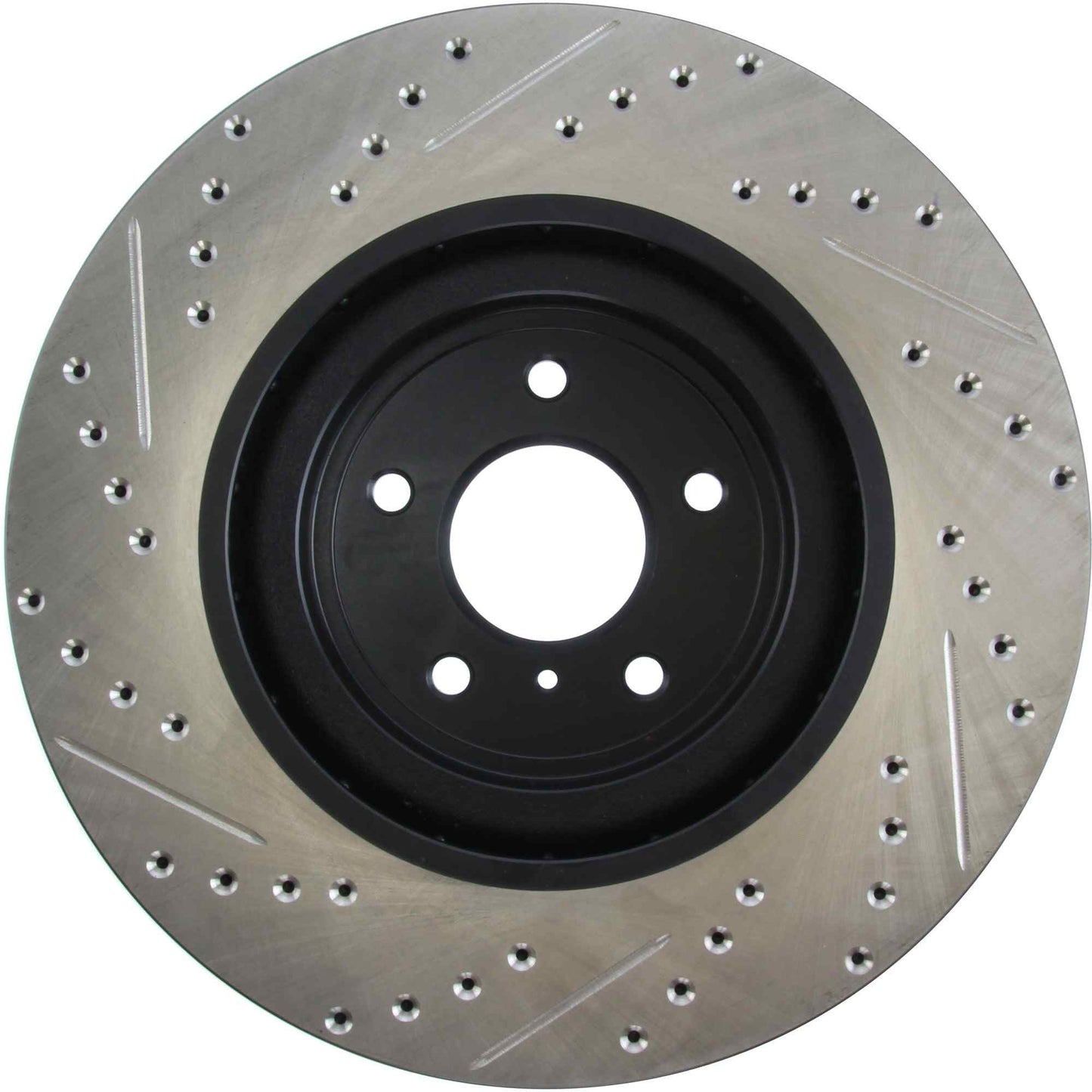 StopTech Sport Drilled/Slotted Brake Rotor; Front Left