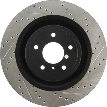 StopTech Sport Drilled/Slotted Brake Rotor; Front Left