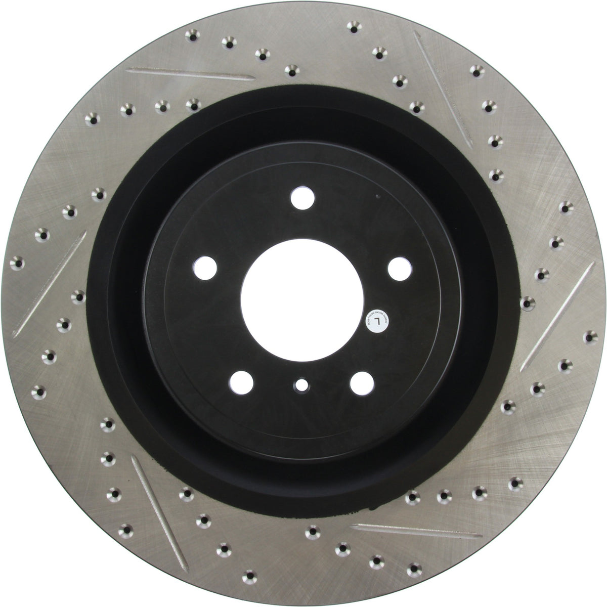 StopTech Sport Drilled/Slotted Brake Rotor; Front Left