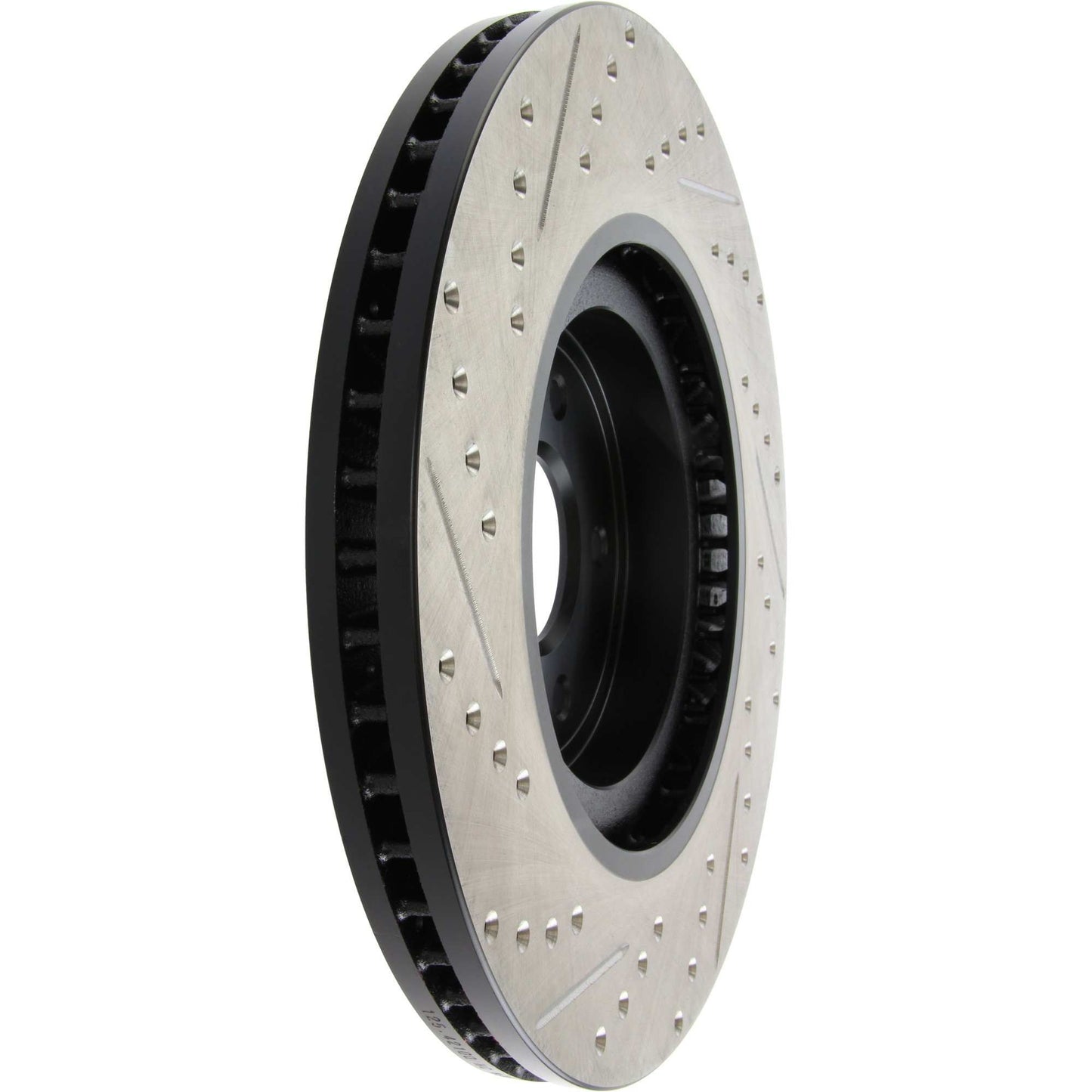 StopTech Sport Drilled/Slotted Brake Rotor; Front Left