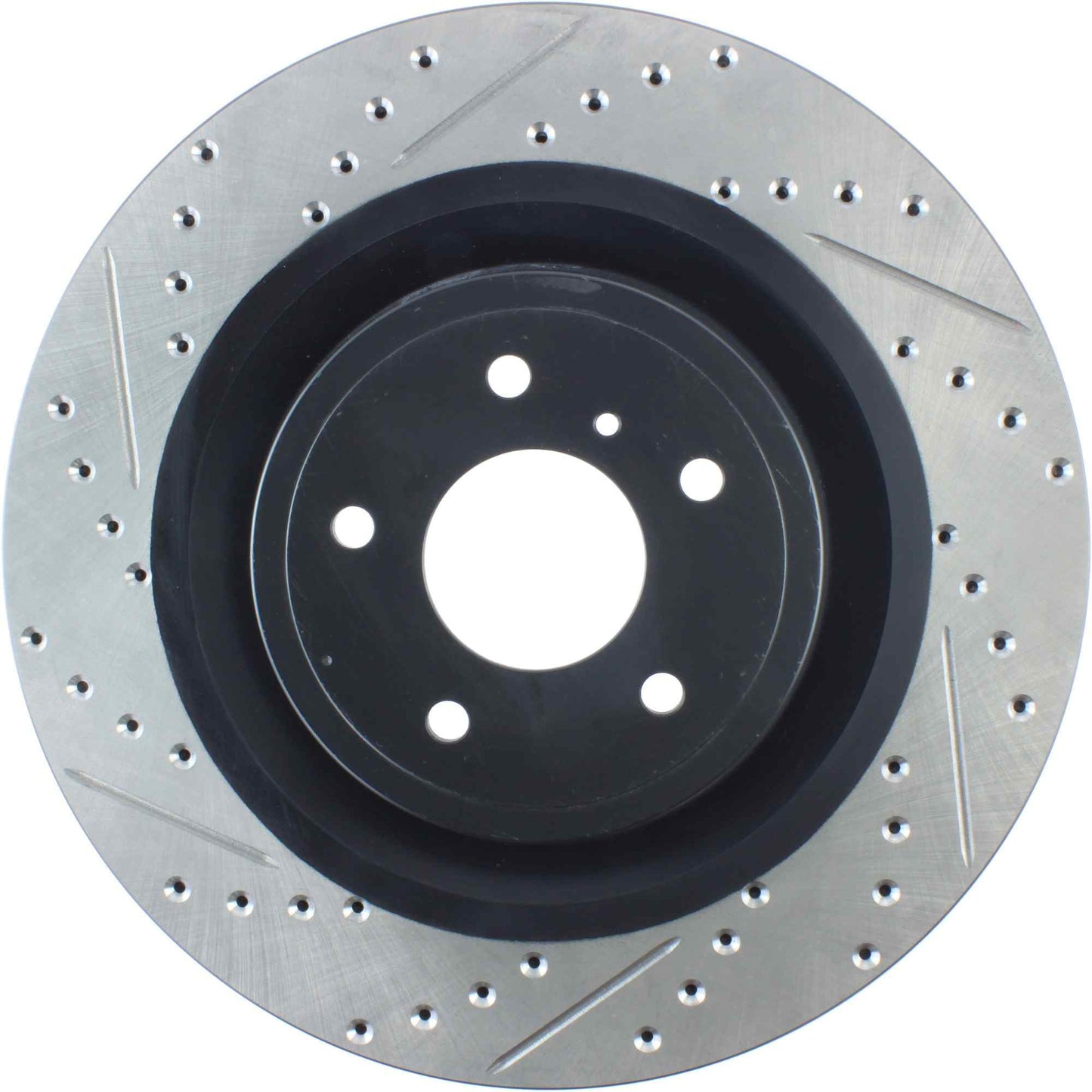 StopTech Sport Drilled/Slotted Brake Rotor; Front Right