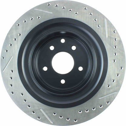 StopTech Sport Cryo Drilled/Slotted Brake Rotor; Rear Right