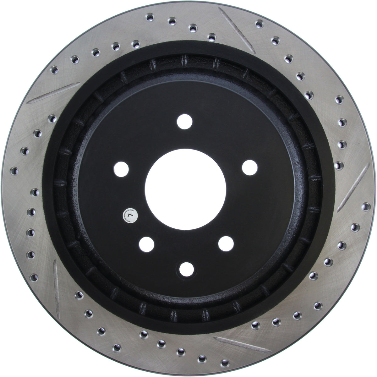 StopTech Sport Drilled/Slotted Brake Rotor; Rear Left