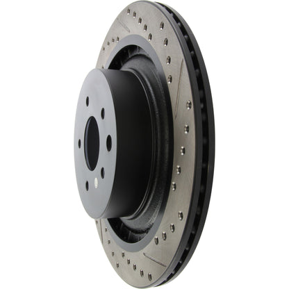 StopTech Sport Drilled/Slotted Brake Rotor; Rear Left