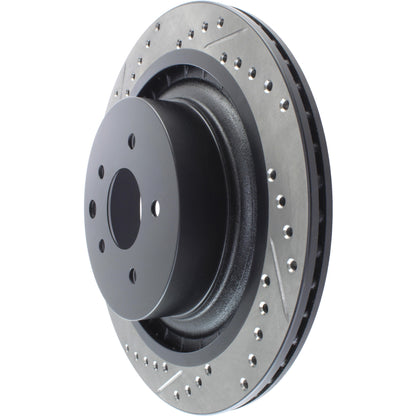 StopTech Sport Drilled/Slotted Brake Rotor; Rear Right