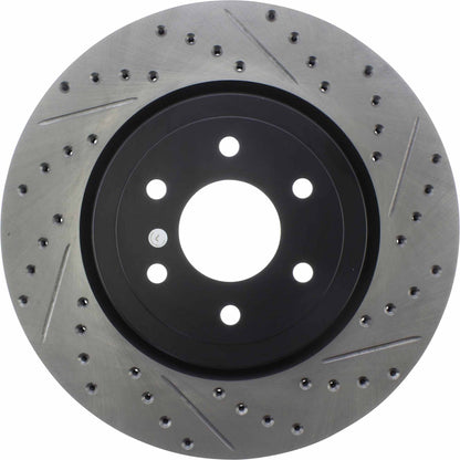 StopTech Sport Drilled/Slotted Brake Rotor; Front Left