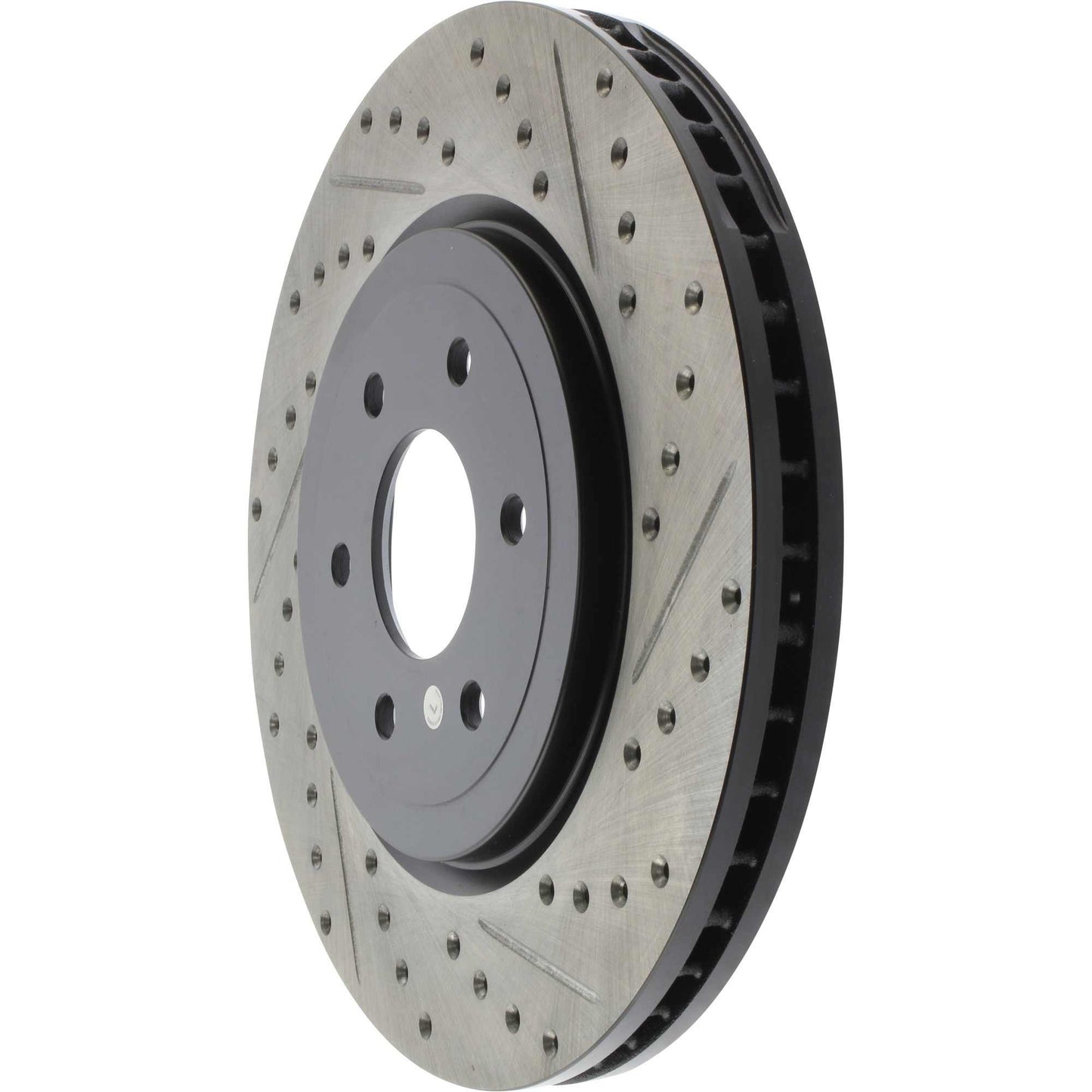 StopTech Sport Drilled/Slotted Brake Rotor; Front Left