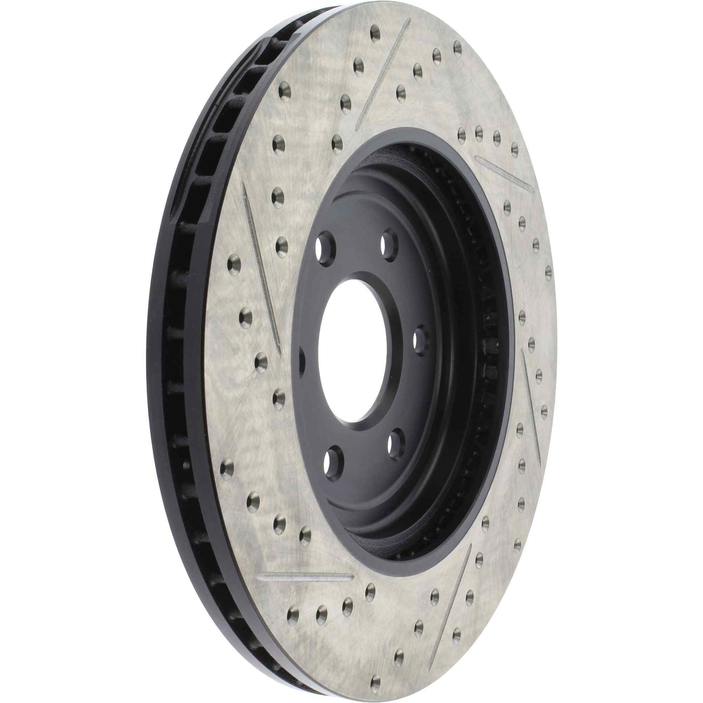 StopTech Sport Drilled/Slotted Brake Rotor; Front Left
