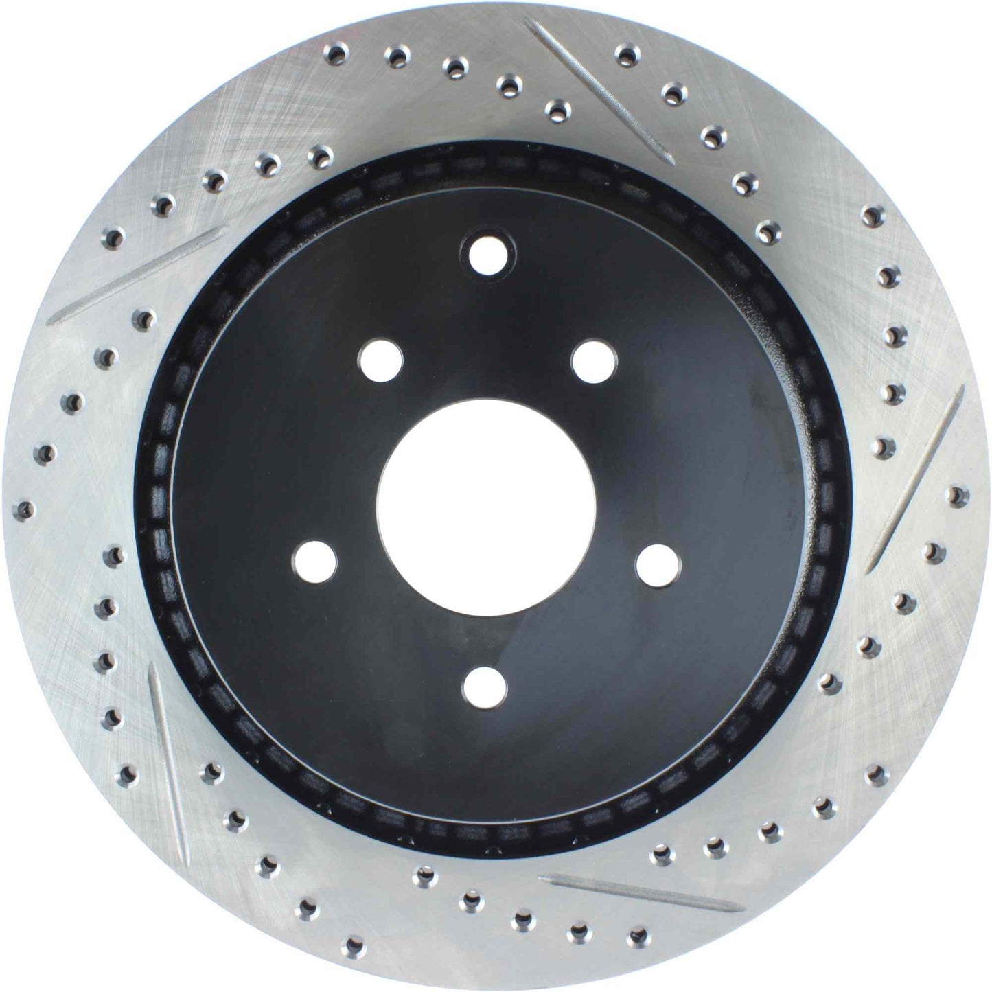 StopTech Sport Drilled/Slotted Brake Rotor; Rear Left