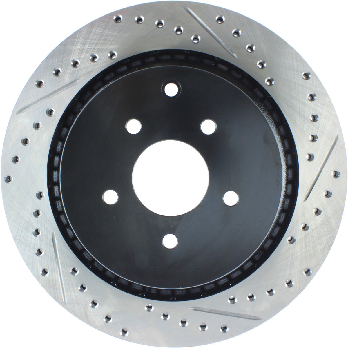 StopTech Sport Drilled/Slotted Brake Rotor; Rear Left