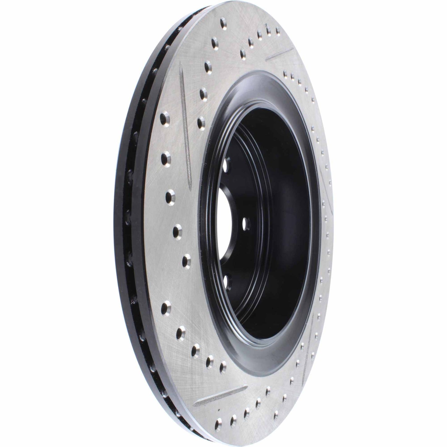 StopTech Sport Drilled/Slotted Brake Rotor; Rear Left