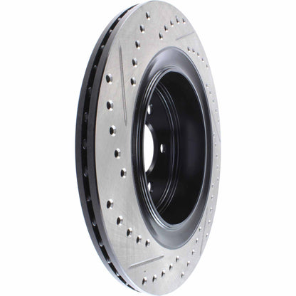StopTech Sport Drilled/Slotted Brake Rotor; Rear Left
