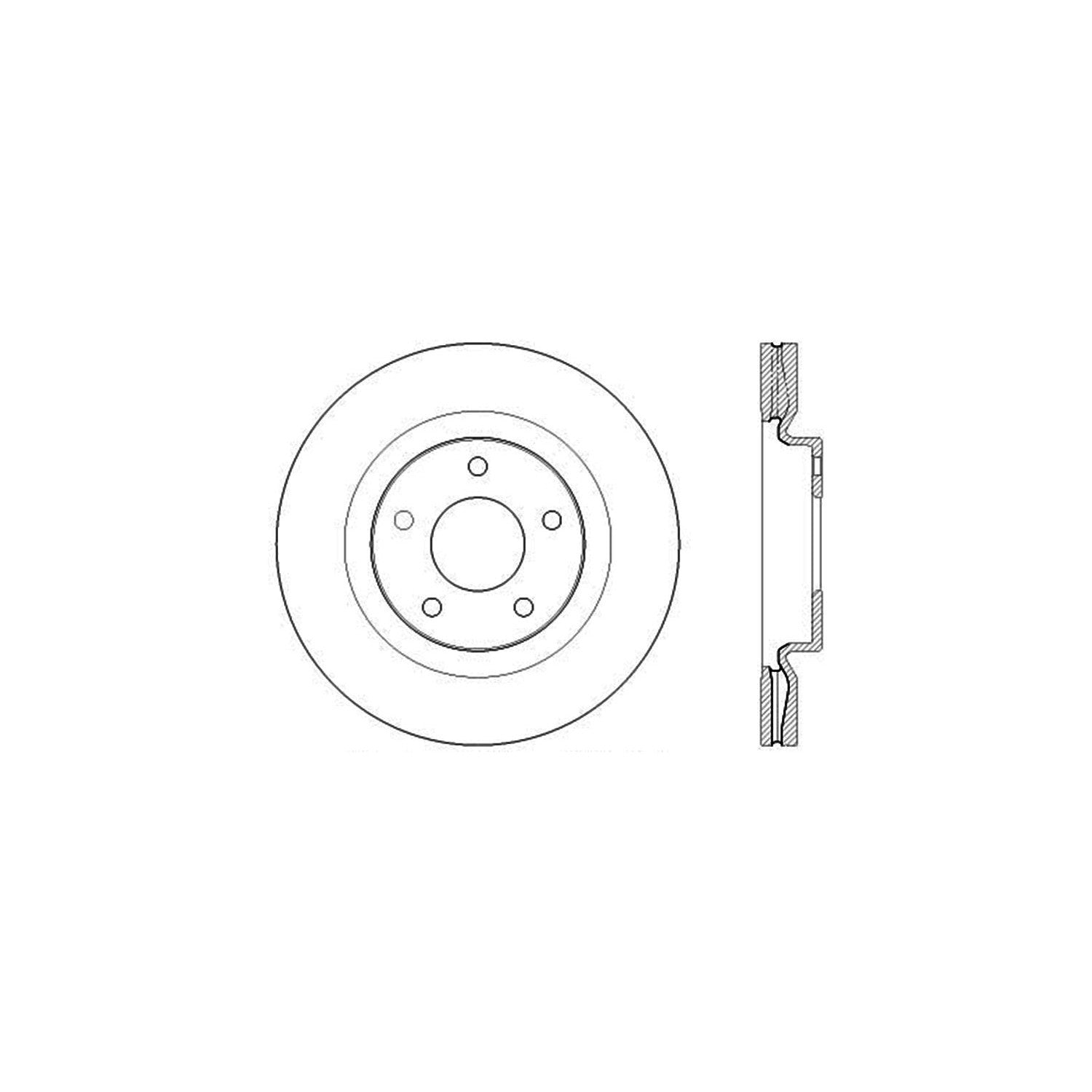 StopTech Sport Drilled/Slotted Brake Rotor; Front Left