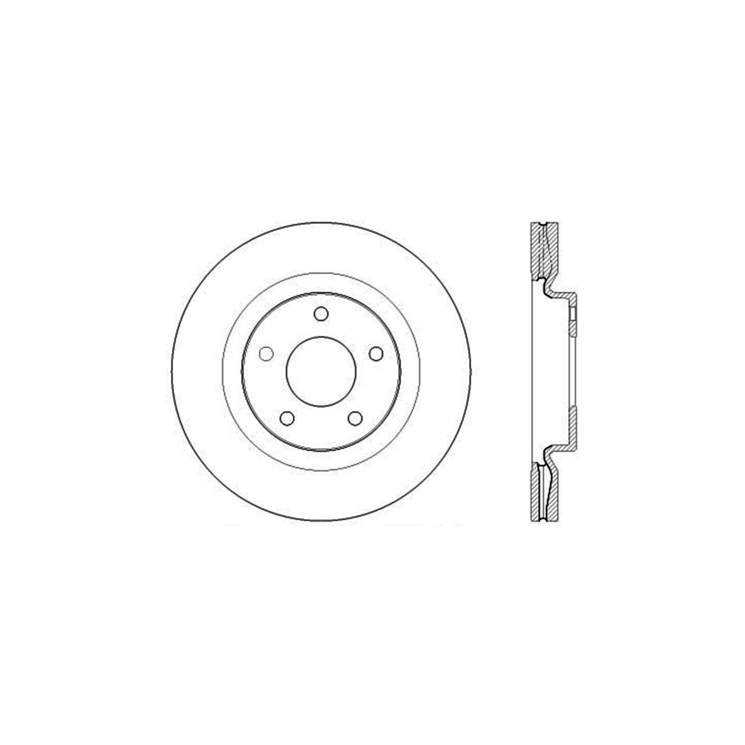 StopTech Sport Drilled/Slotted Brake Rotor; Front Left