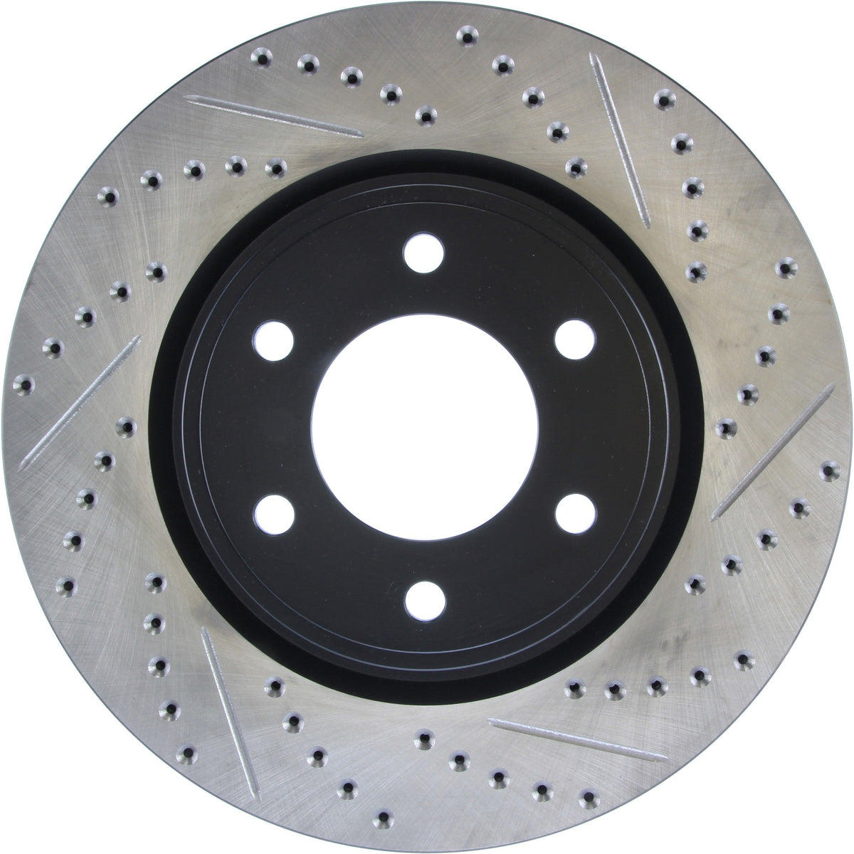 StopTech Sport Drilled/Slotted Brake Rotor; Front Left