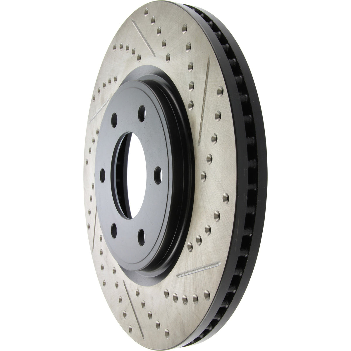 StopTech Sport Drilled/Slotted Brake Rotor; Front Left