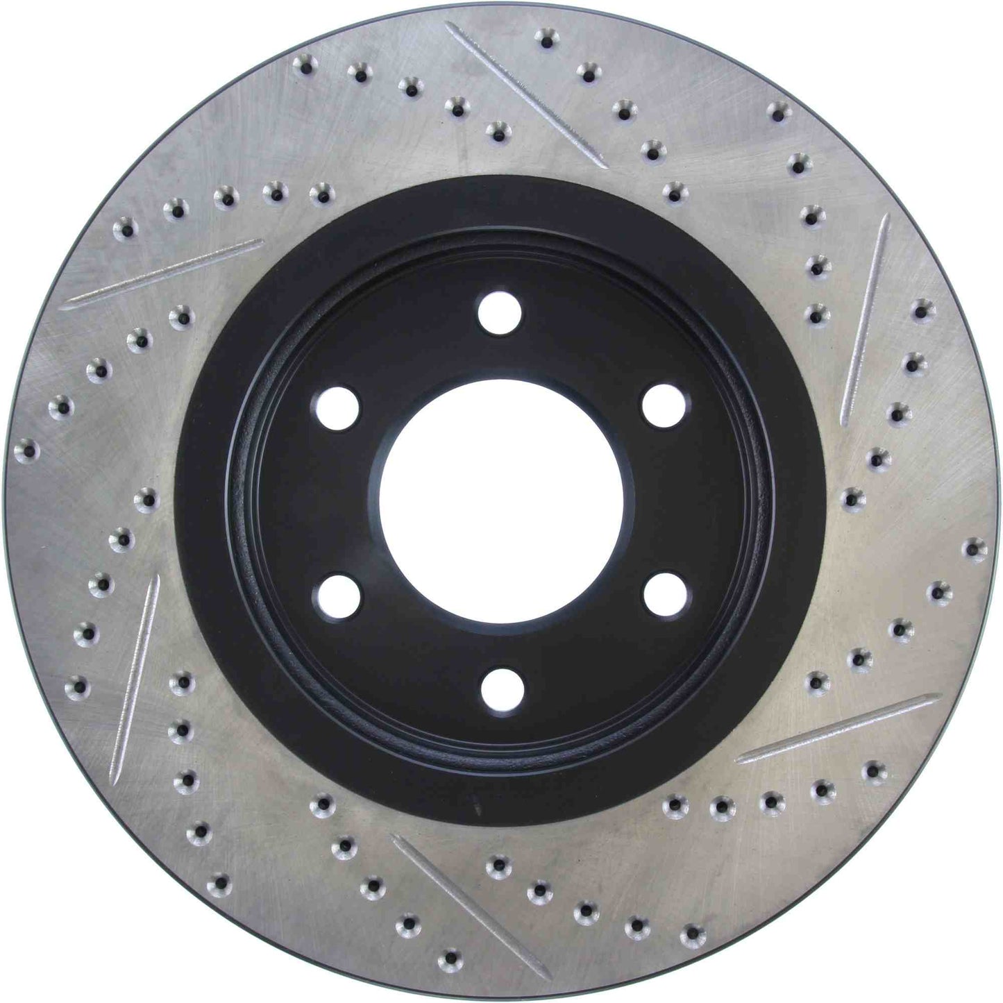 StopTech Sport Drilled/Slotted Brake Rotor; Front Right