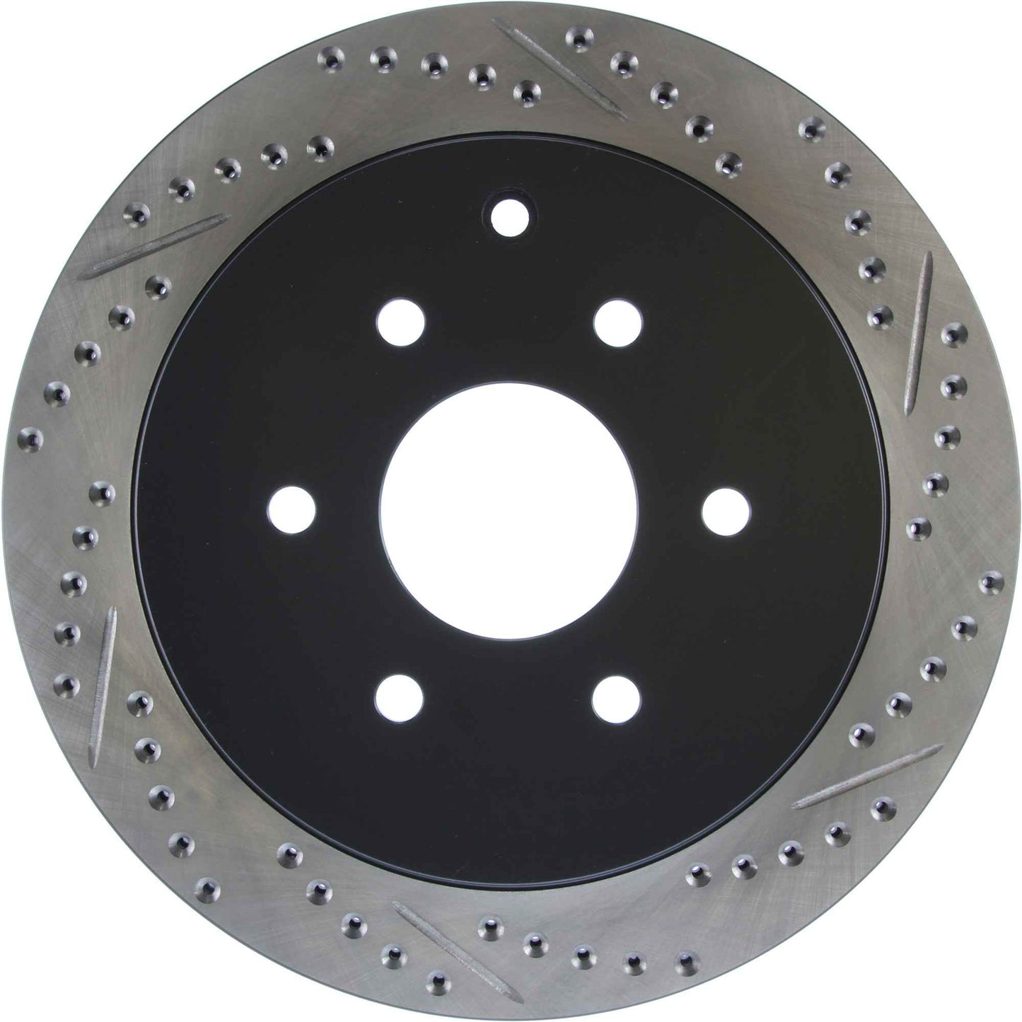 StopTech Sport Drilled/Slotted Brake Rotor; Rear Left