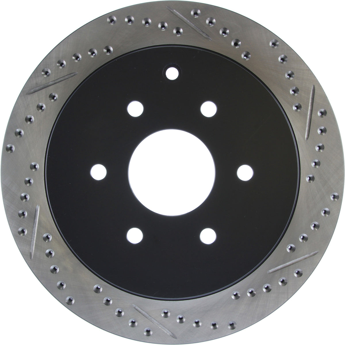 StopTech Sport Drilled/Slotted Brake Rotor; Rear Left