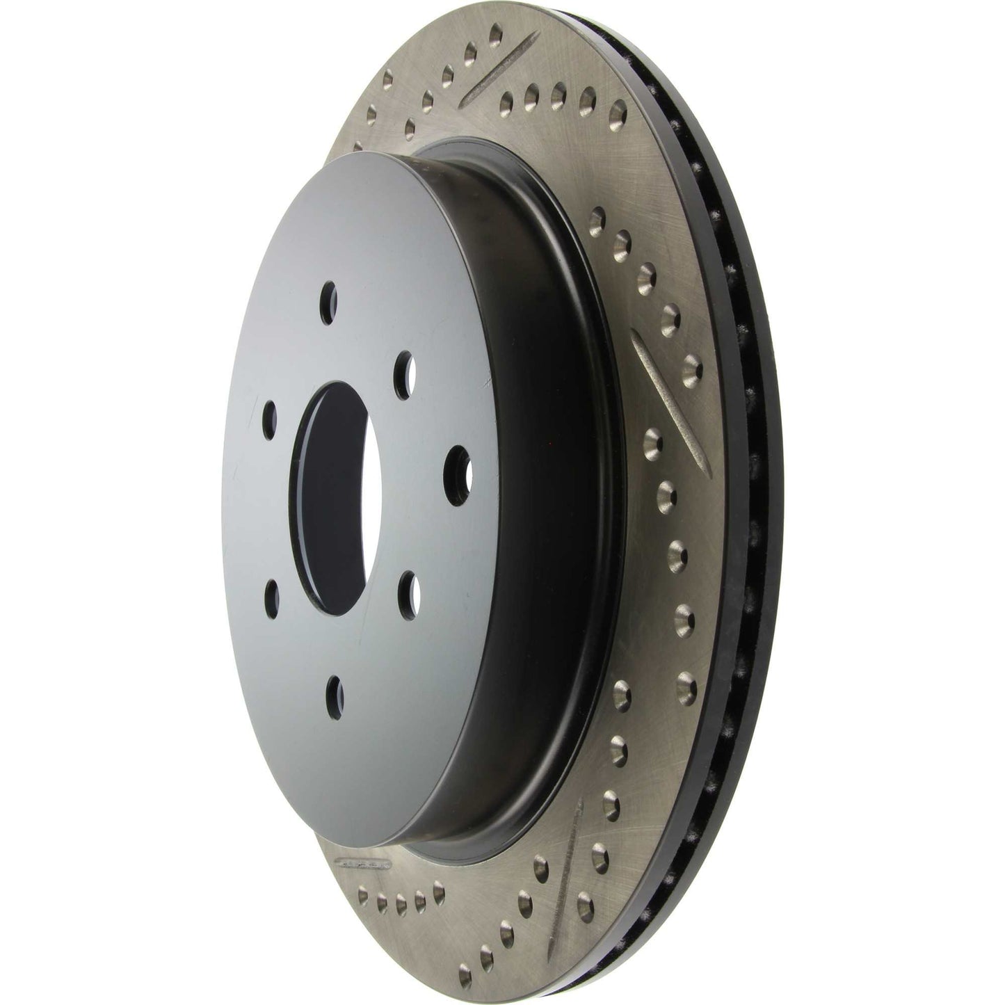 StopTech Sport Drilled/Slotted Brake Rotor; Rear Right