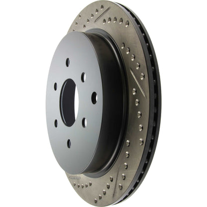 StopTech Sport Drilled/Slotted Brake Rotor; Rear Right