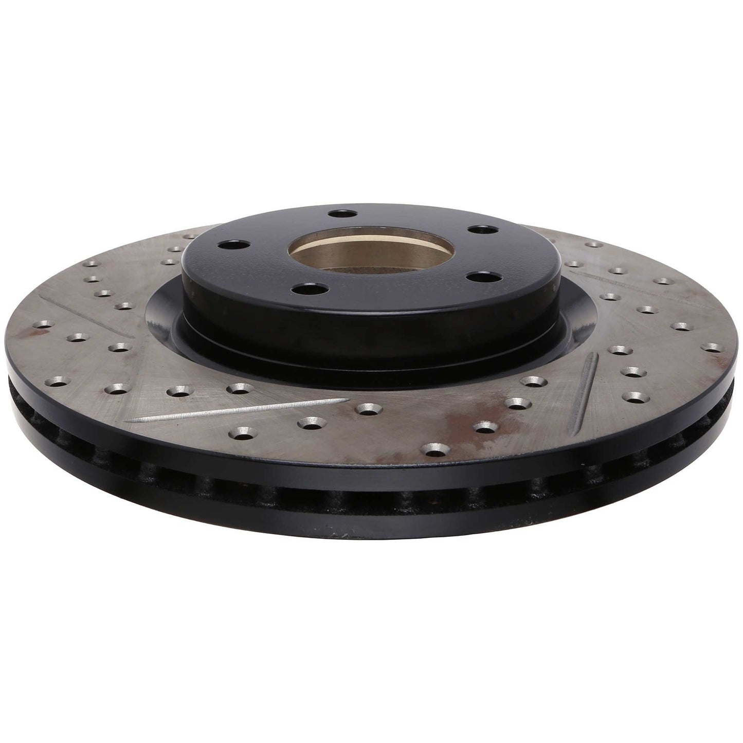 StopTech 2014-2017 Nissan Altima Slotted & Drilled Front Right Rotor 127.42118R