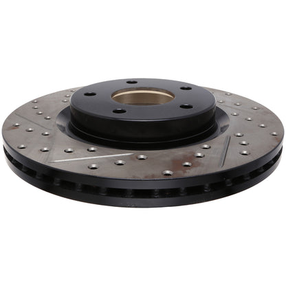 StopTech 2014-2017 Nissan Altima Slotted & Drilled Front Right Rotor 127.42118R