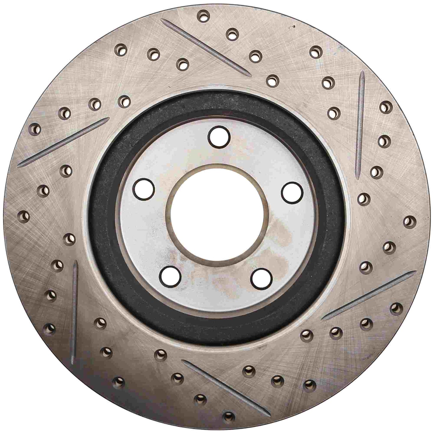 StopTech 2014-2017 Nissan Altima Slotted & Drilled Front Right Rotor 127.42118R