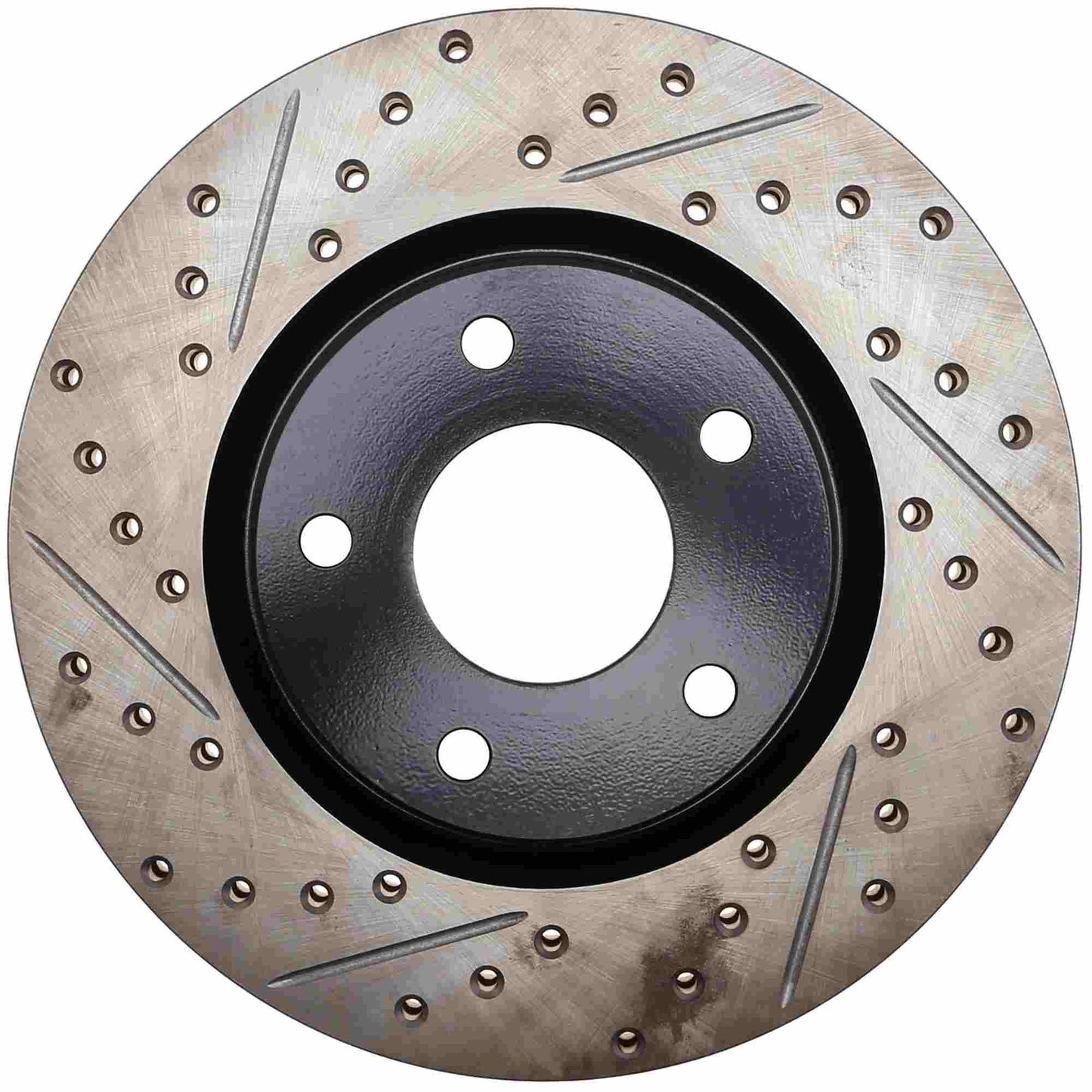 StopTech 2014-2017 Nissan Altima Slotted & Drilled Front Right Rotor 127.42118R