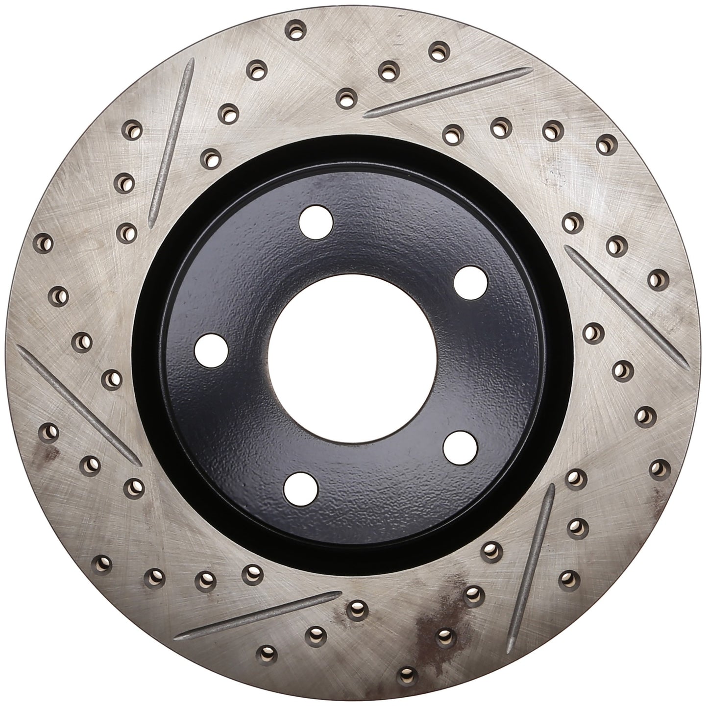 StopTech 2014-2017 Nissan Altima Slotted & Drilled Front Right Rotor 127.42118R
