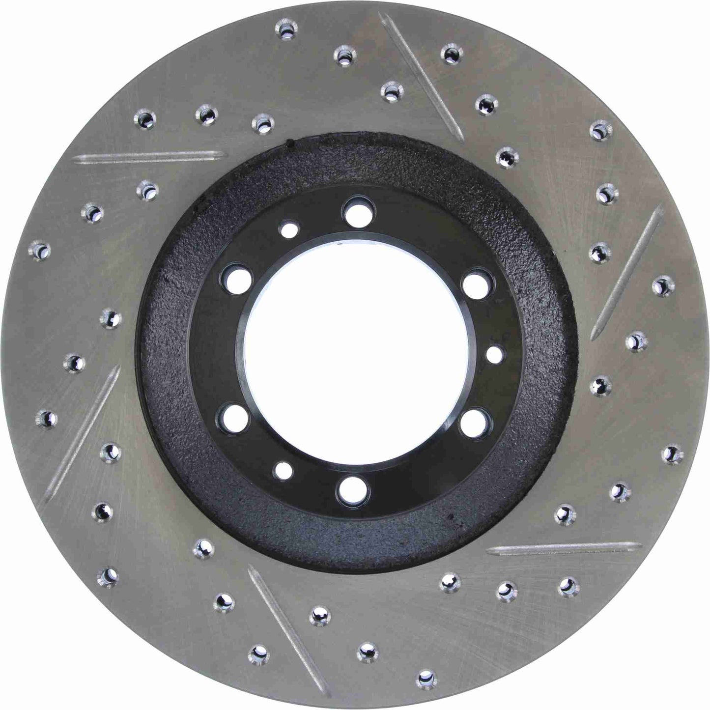 StopTech Sport Drilled/Slotted Brake Rotor; Front Left