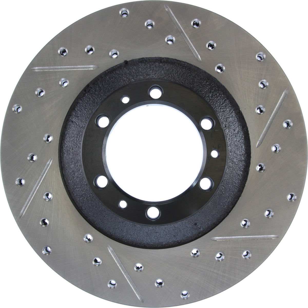 StopTech Sport Drilled/Slotted Brake Rotor; Front Left