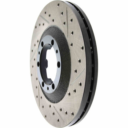 StopTech Sport Drilled/Slotted Brake Rotor; Front Left