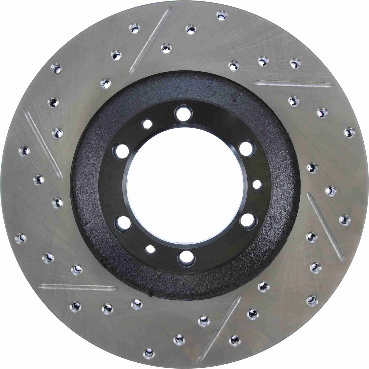StopTech Sport Drilled/Slotted Brake Rotor; Front Right