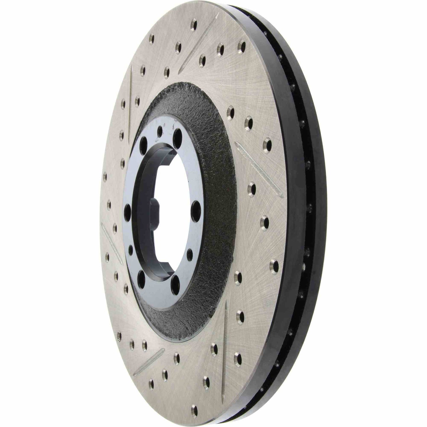 StopTech Sport Drilled/Slotted Brake Rotor; Front Right
