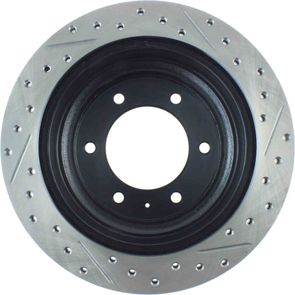 StopTech Sport Drilled/Slotted Brake Rotor; Rear Right