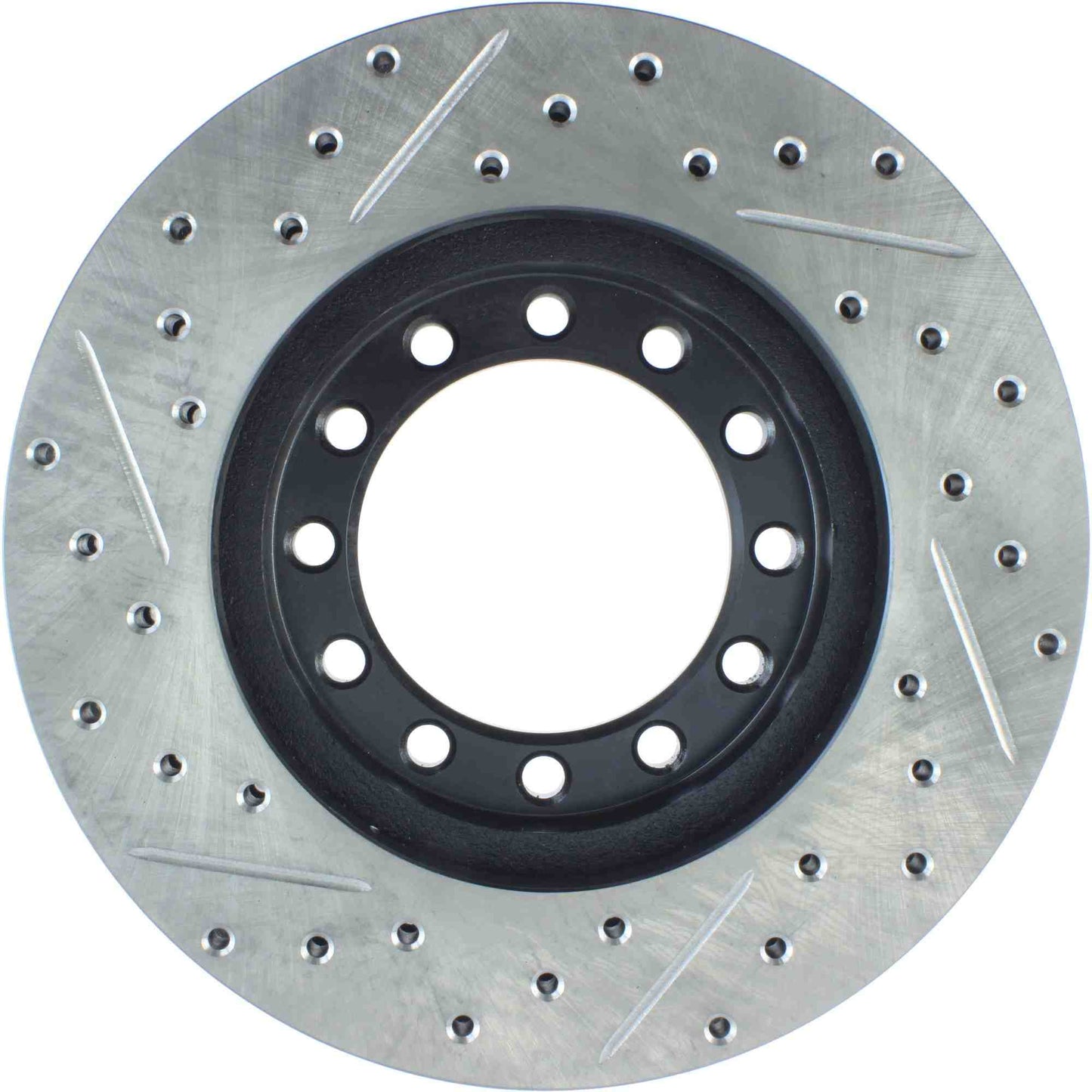 StopTech Sport Drilled/Slotted Brake Rotor; Front Left