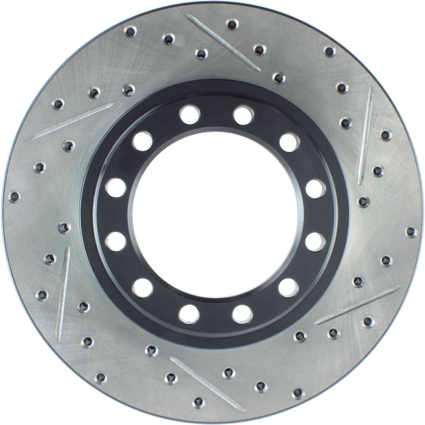 StopTech Sport Drilled/Slotted Brake Rotor; Front Left