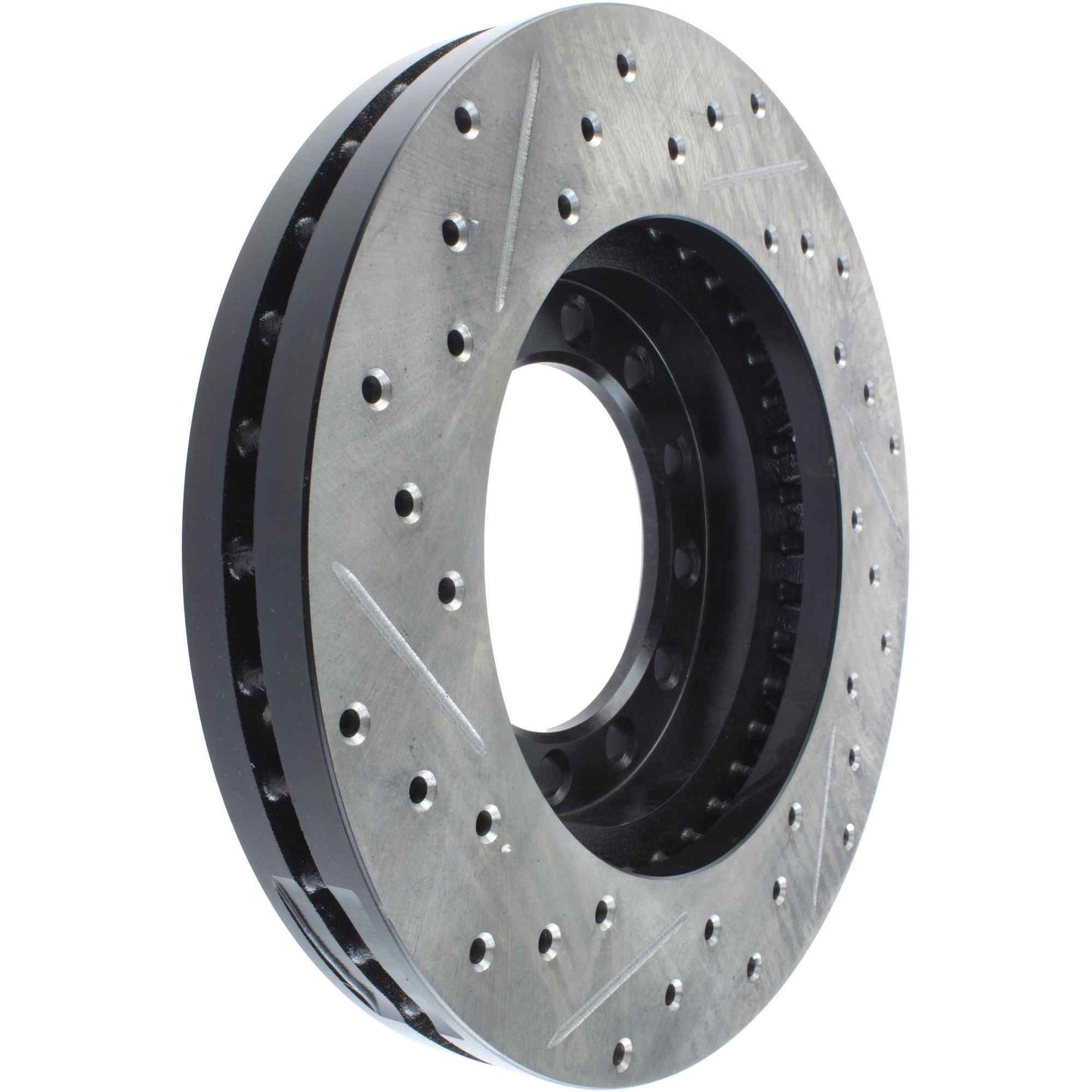 StopTech Sport Drilled/Slotted Brake Rotor; Front Left