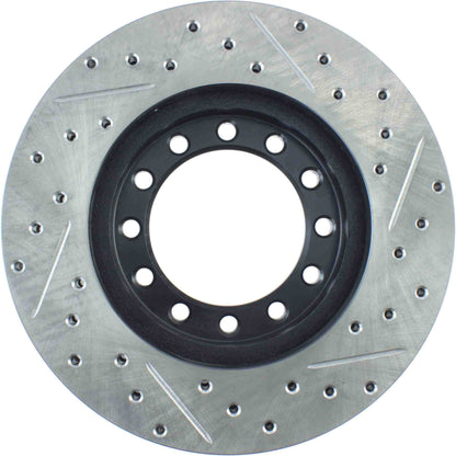 StopTech  Sport Drilled/Slotted Brake Rotor; Front Right