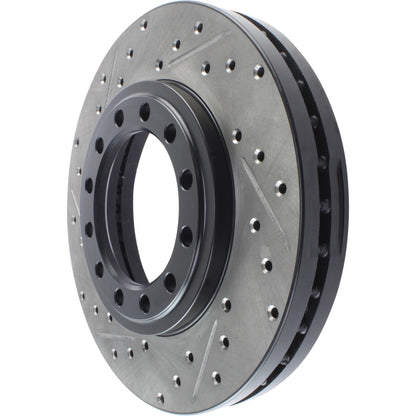 StopTech  Sport Drilled/Slotted Brake Rotor; Front Right
