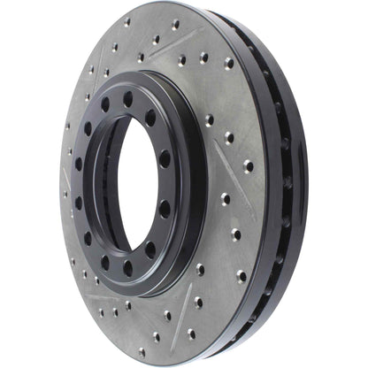 StopTech  Sport Drilled/Slotted Brake Rotor; Front Right