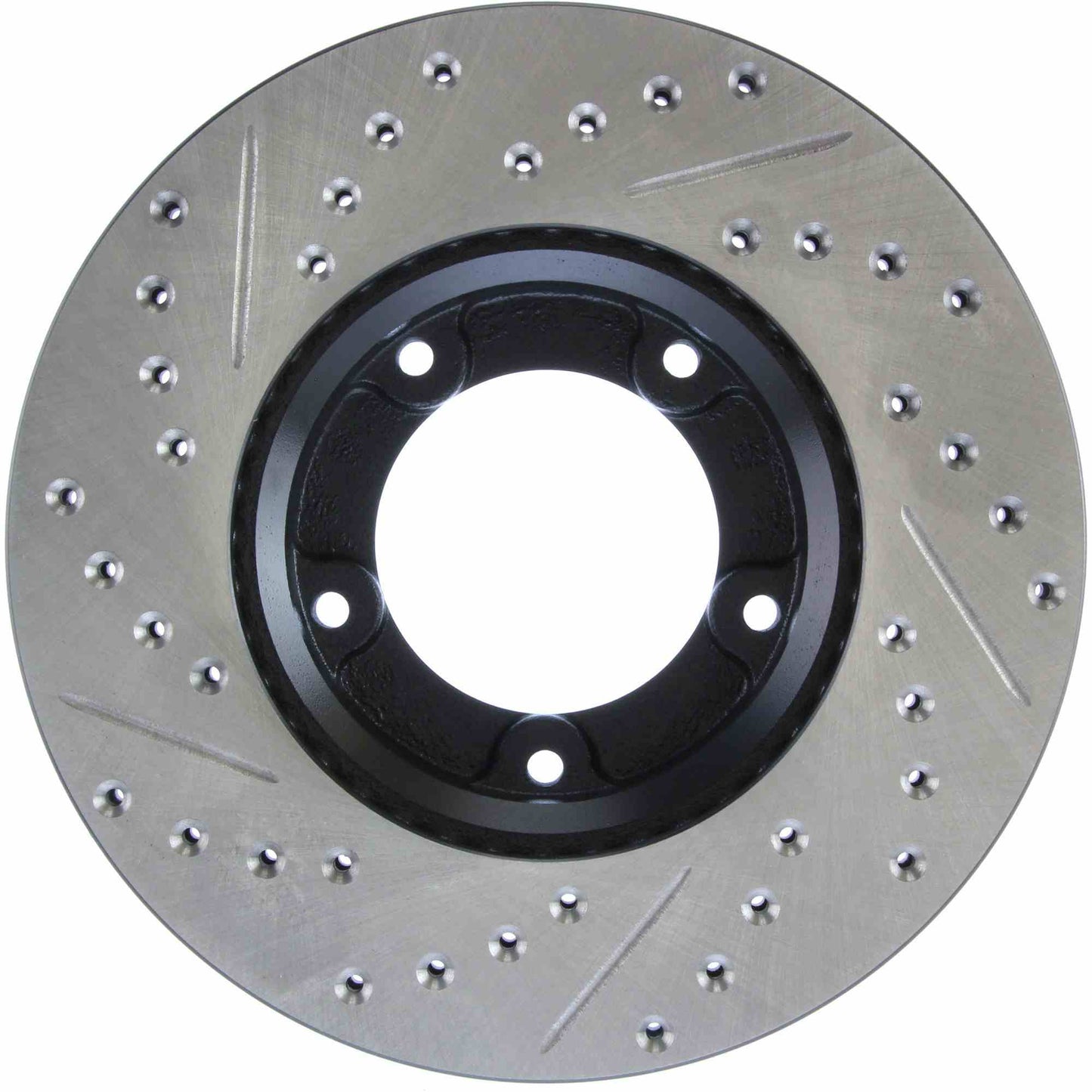 StopTech Sport Drilled/Slotted Brake Rotor; Front Left