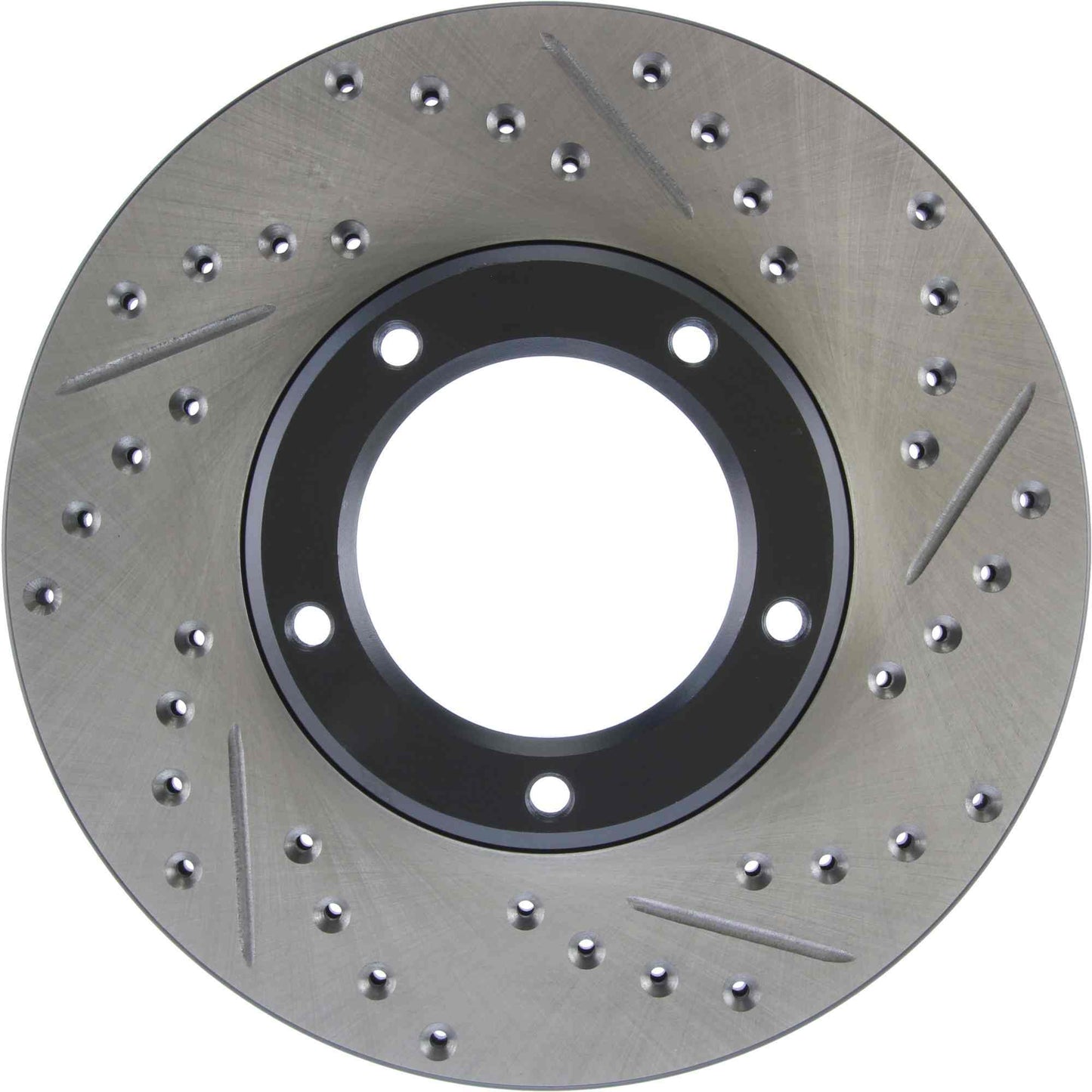 StopTech Sport Drilled/Slotted Brake Rotor; Front Left