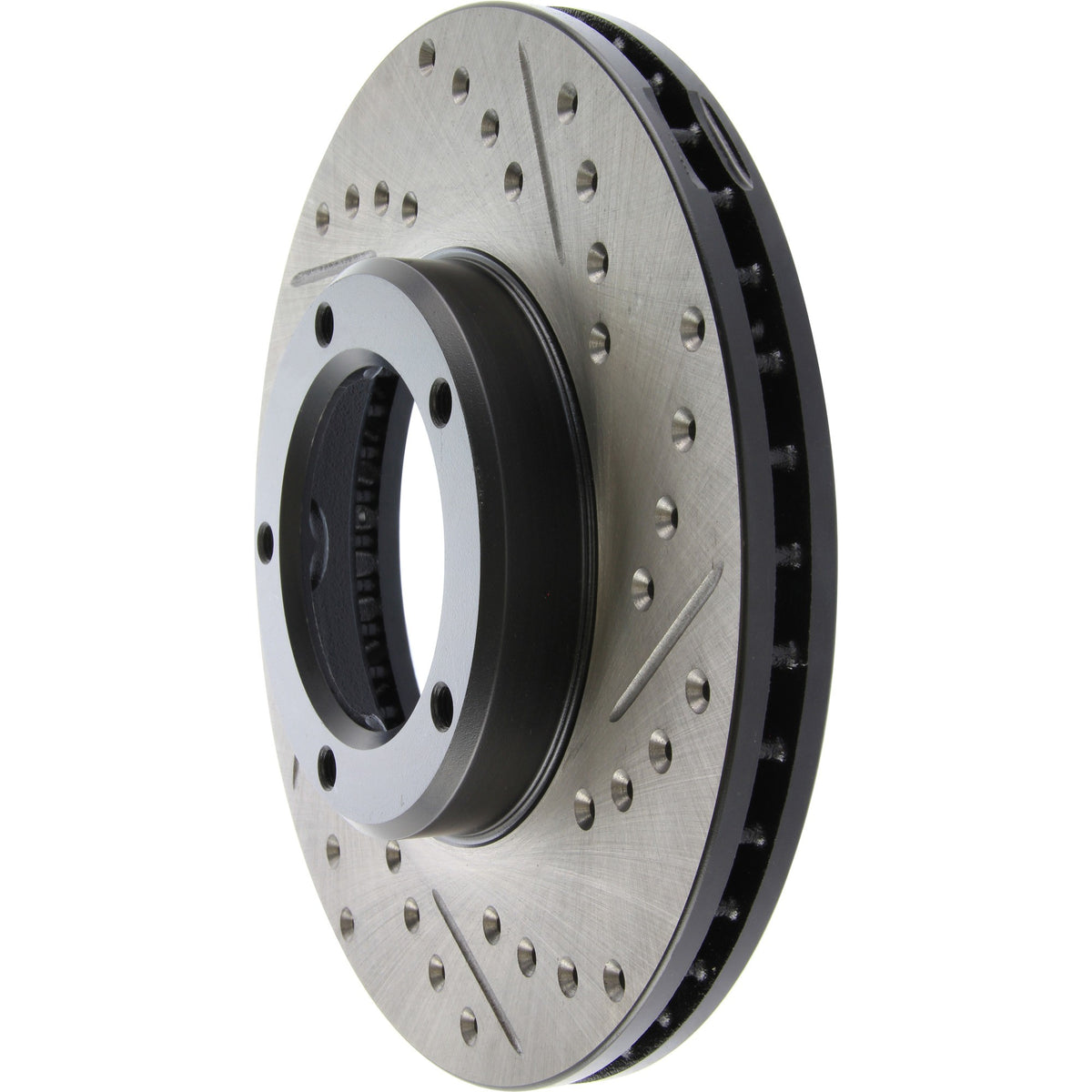StopTech Sport Drilled/Slotted Brake Rotor; Front Left