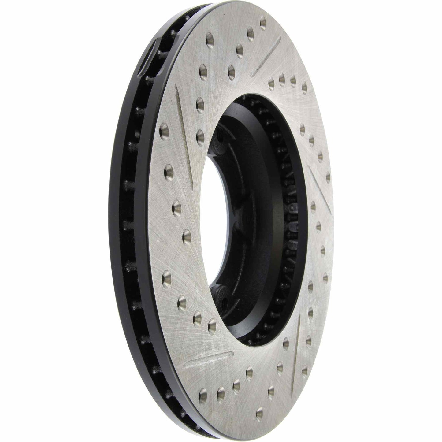 StopTech Sport Drilled/Slotted Brake Rotor; Front Left