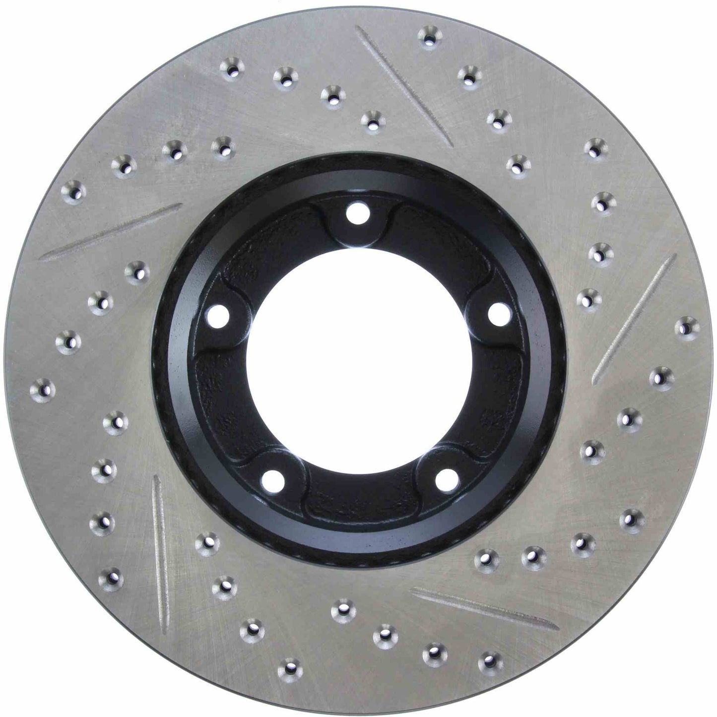 StopTech Sport Drilled/Slotted Brake Rotor; Front Right