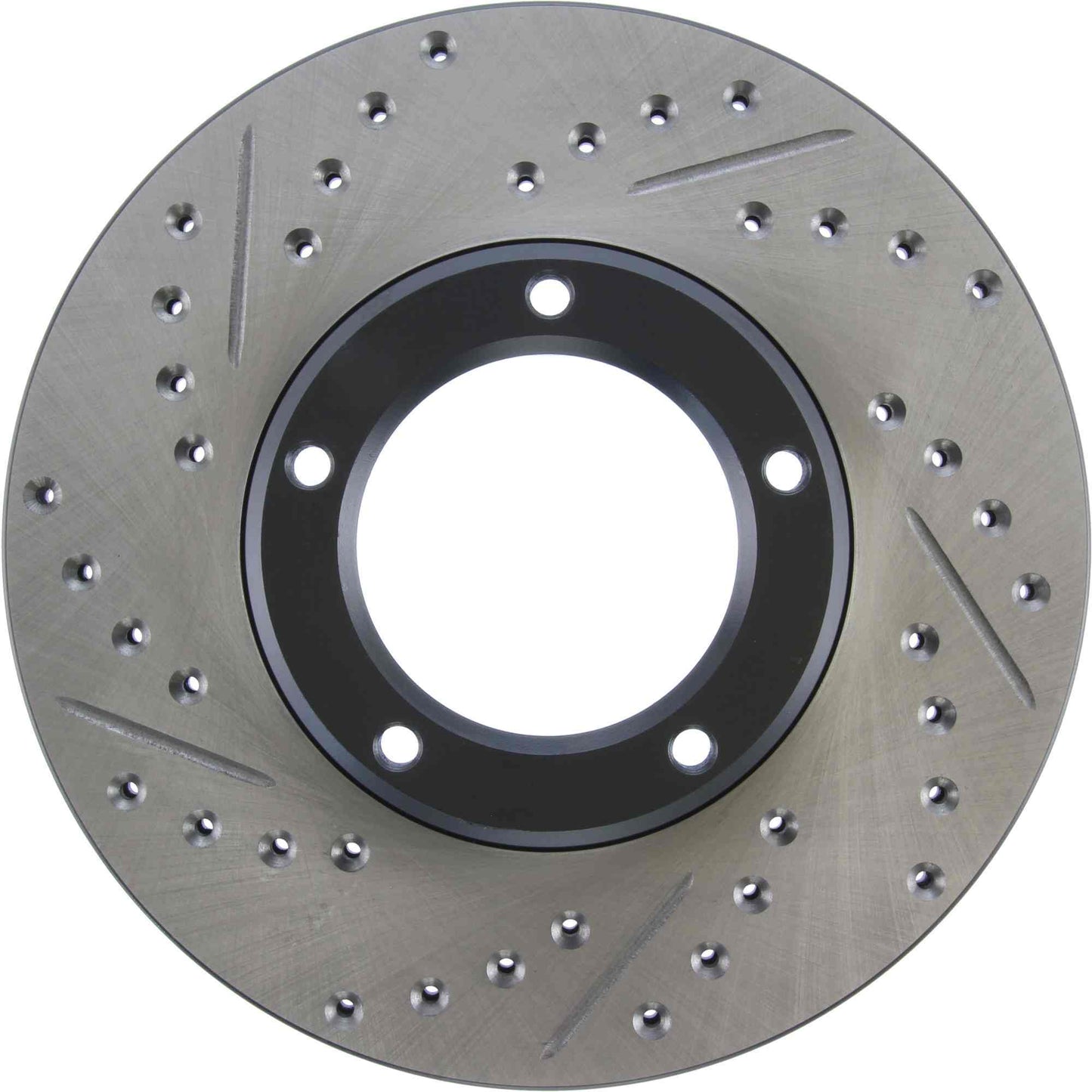 StopTech Sport Drilled/Slotted Brake Rotor; Front Right